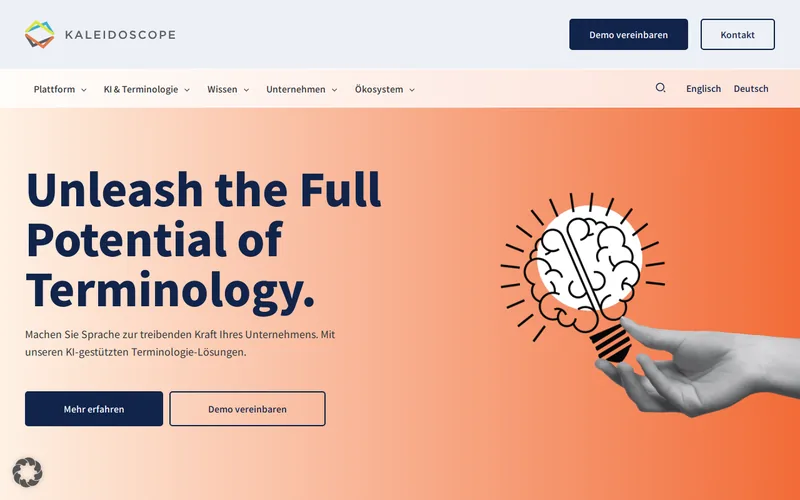 Website snapshot for Kaleidoscope