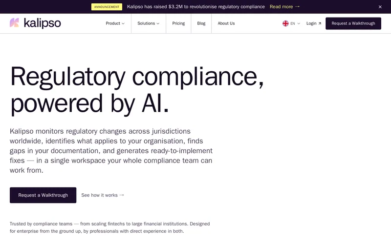 Website snapshot for Kalipso