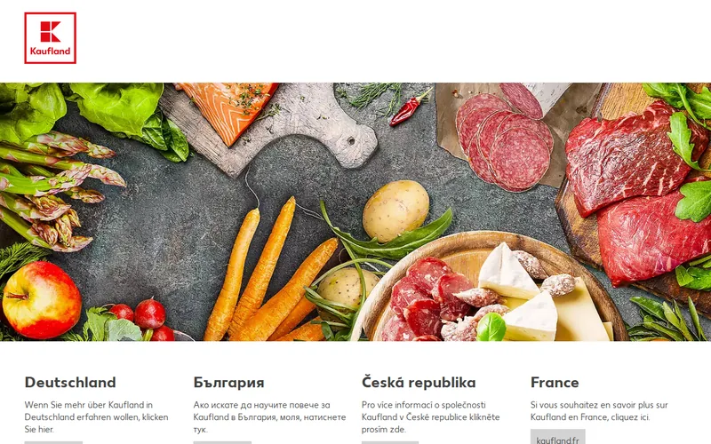 Website snapshot for Kaufland