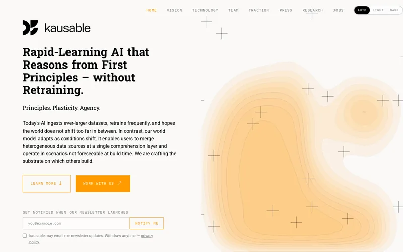 Website snapshot for Kausable