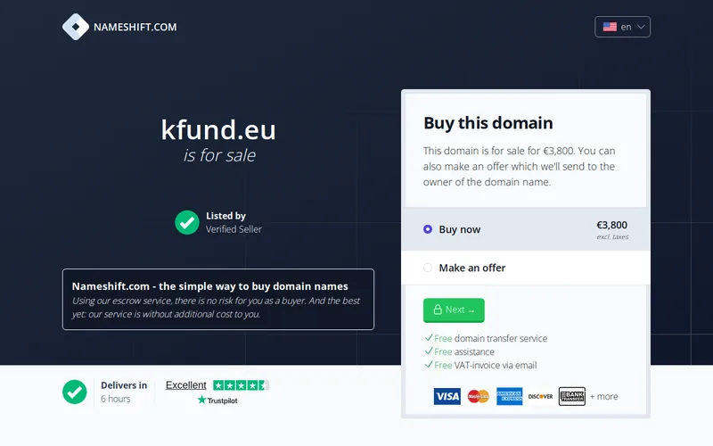 Website snapshot for Kfund