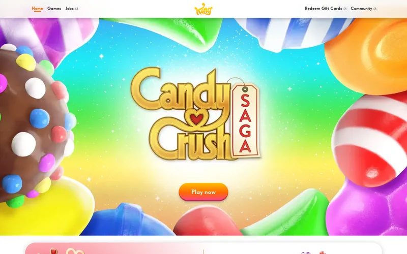 Website snapshot for King Digital Entertainment