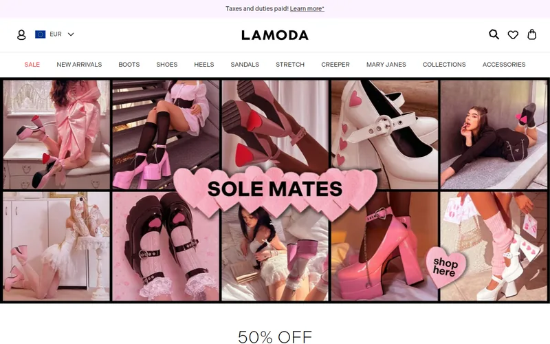 Website snapshot for Lamoda