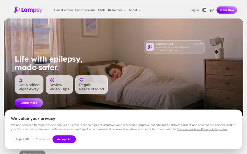 Website snapshot for Lampsy Health