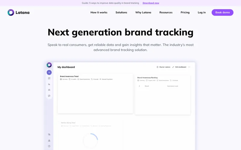 Website snapshot for Latana