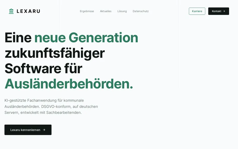 Website snapshot for Lexaru