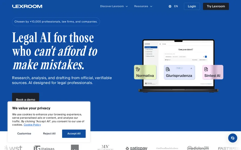 Website snapshot for Lexroom