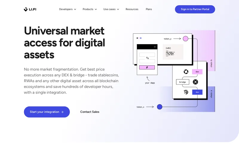 Website snapshot for LI.FI