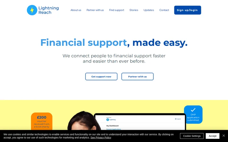 Website snapshot for Lightning Reach