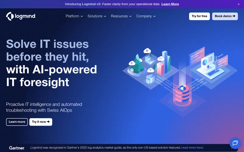 Website snapshot for Logmind