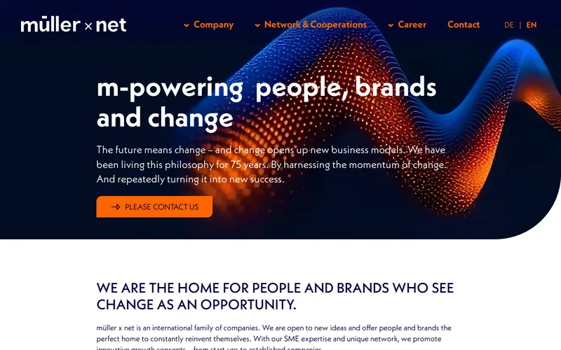 Website snapshot for Müller Medien