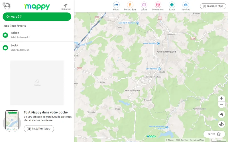 Website snapshot for Mappy