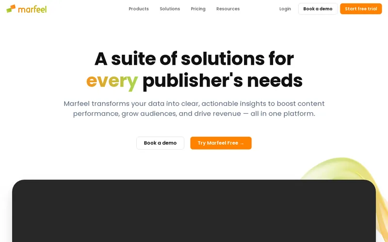 Website snapshot for Marfeel