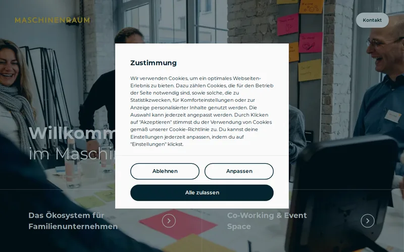 Website snapshot for Maschinenraum