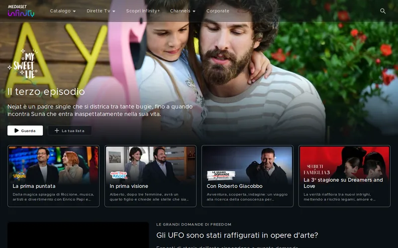 Website snapshot for Mediaset