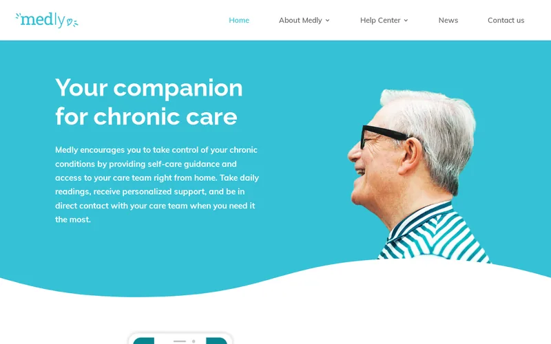Website snapshot for Medly