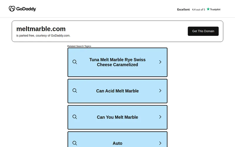 Website snapshot for Melt&Marble