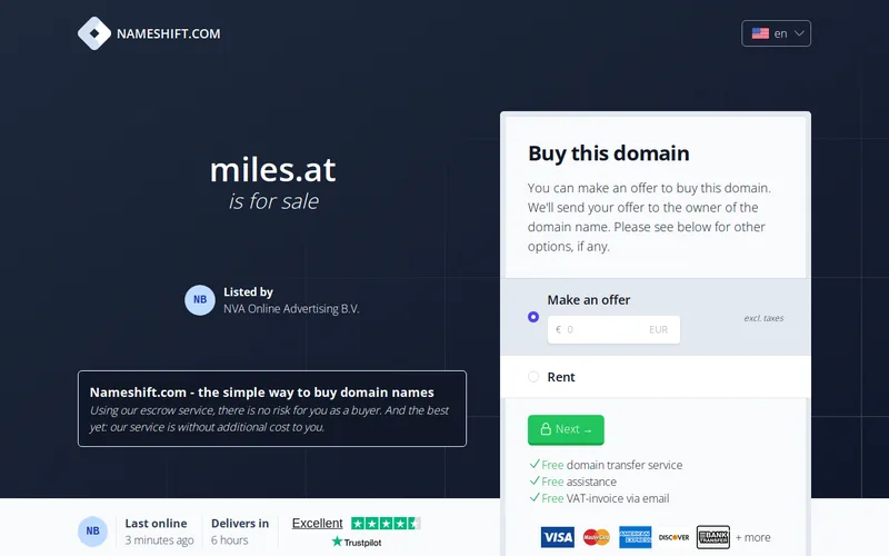 Website snapshot for MILES