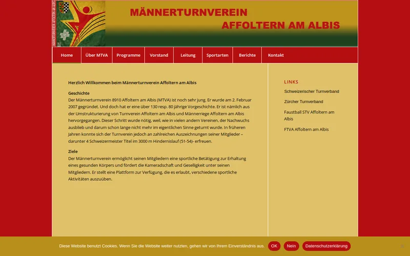 Website snapshot for MTVA
