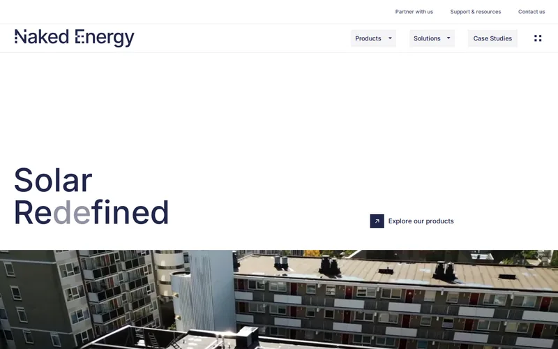 Website snapshot for Naked Energy