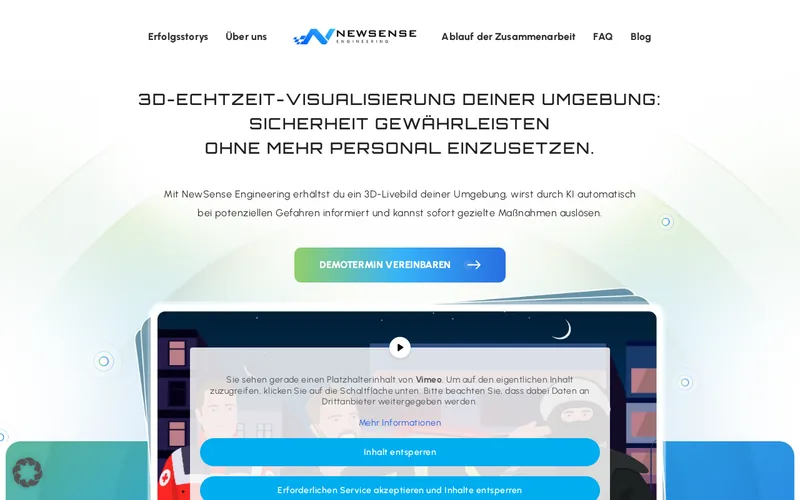 Website snapshot for Newsense Engineering