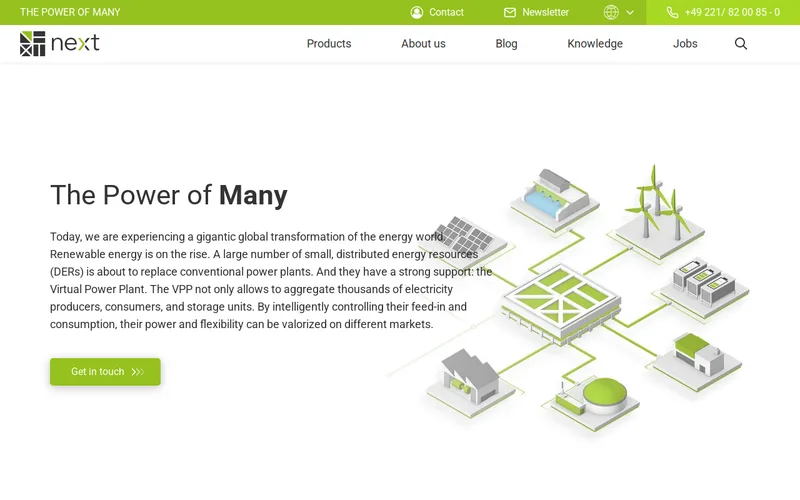 Website snapshot for Next Kraftwerke