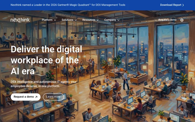 Website snapshot for Nexthink