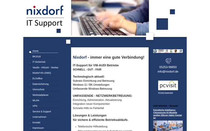 Website snapshot for Nixdorf Data Center GmbH