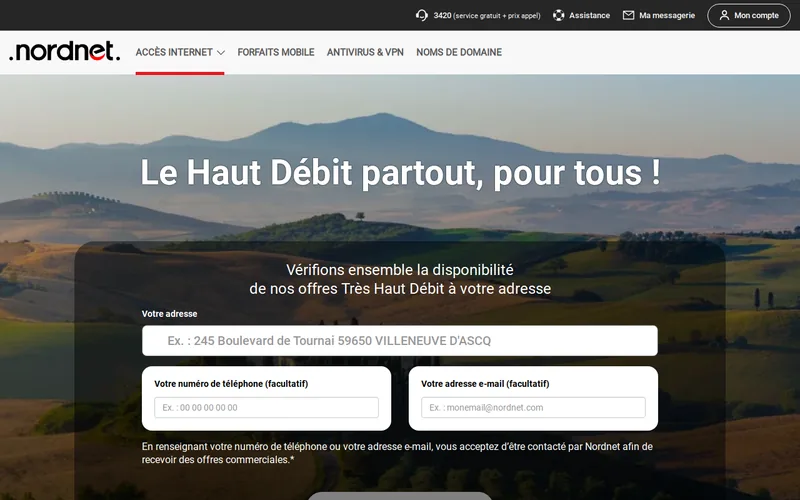 Website snapshot for Nordnet