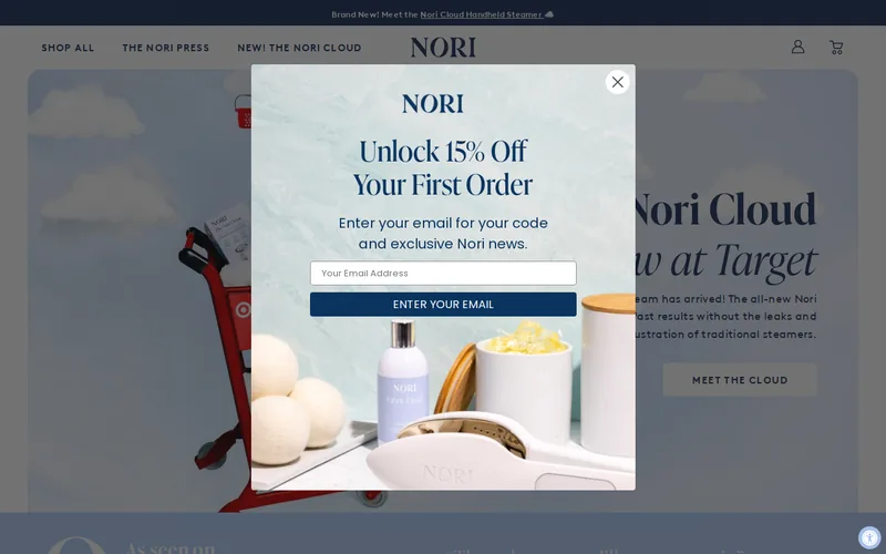 Website snapshot for Nori