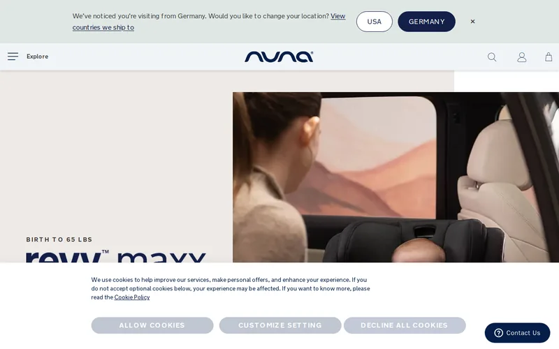 Website snapshot for Nuna