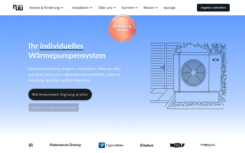 Website snapshot for nuuEnergy