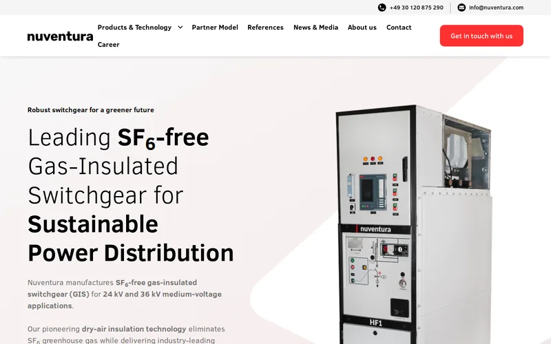 Website snapshot for Nuventura