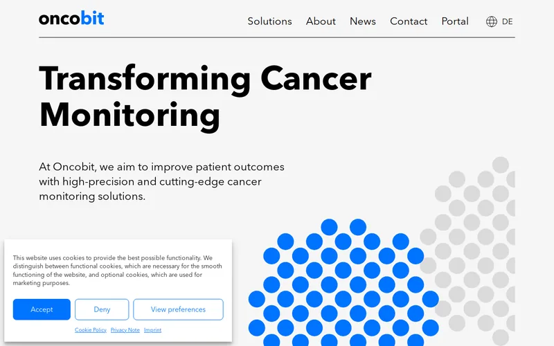 Website snapshot for Oncobit