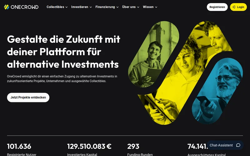 Website snapshot for OneCrowd