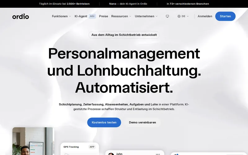 Website snapshot for Ordio