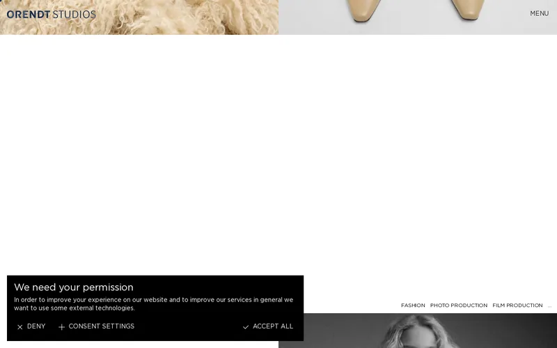 Website snapshot for ORENDT STUDIOS Holding GmbH
