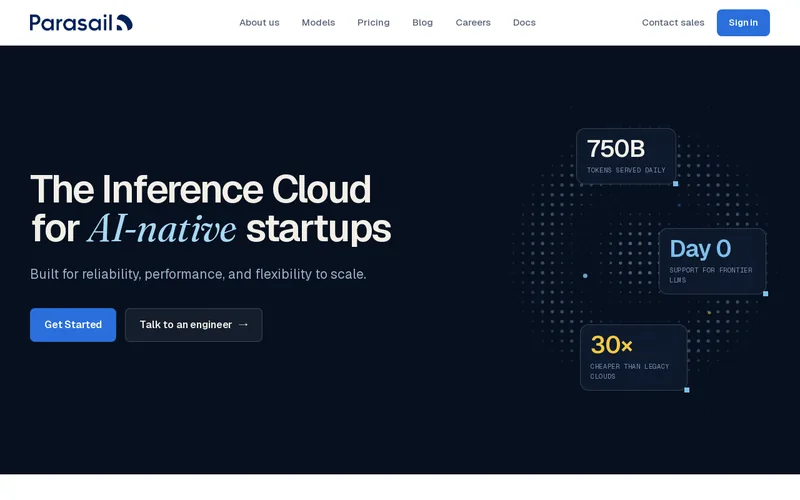 Website snapshot for Parasail