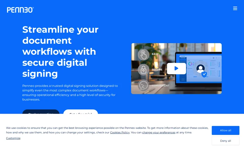 Website snapshot for Penneo