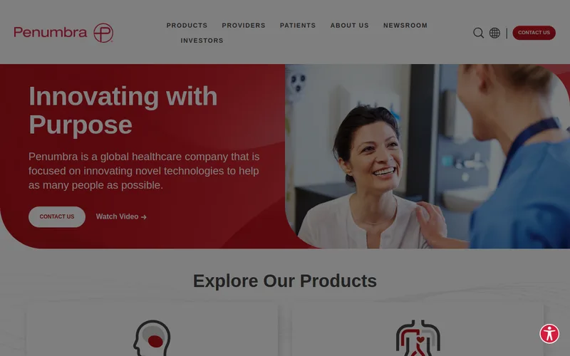 Website snapshot for Penumbra
