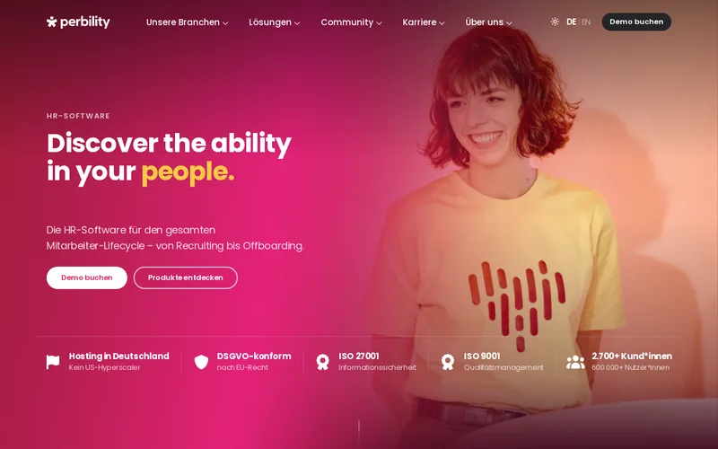 Website snapshot for Perbility