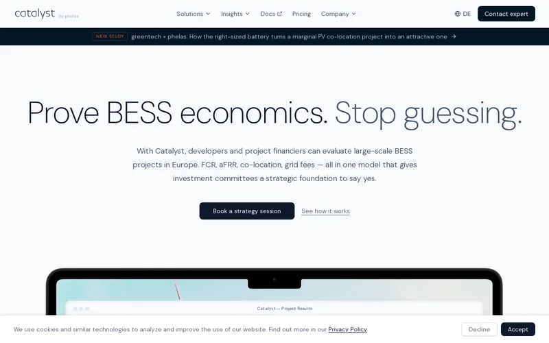 Website snapshot for Phelas