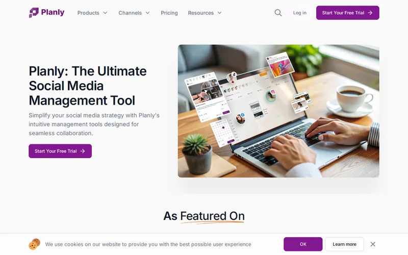 Website snapshot for Planly