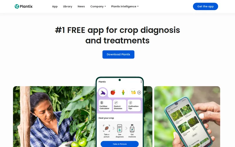 Website snapshot for Plantix