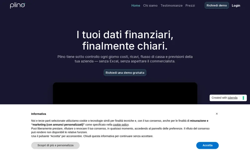 Website snapshot for Plino