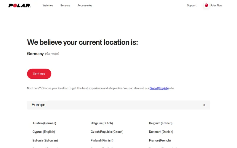 Website snapshot for Polar Technology