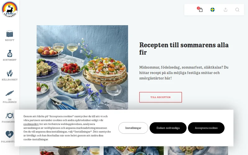 Website snapshot for Polarbröd