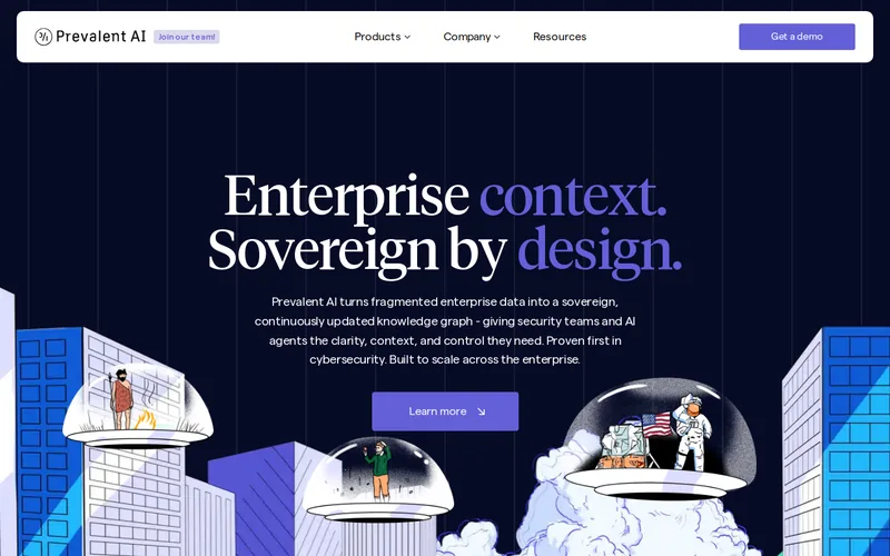 Website snapshot for Prevalent AI