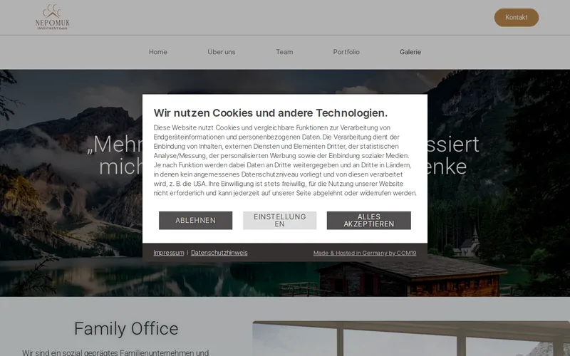 Website snapshot for Project Q