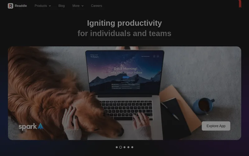 Website snapshot for Readdle